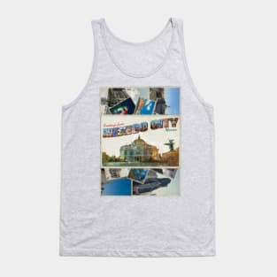 Greetings from Mexico City in Mexico Vintage style retro souvenir Tank Top